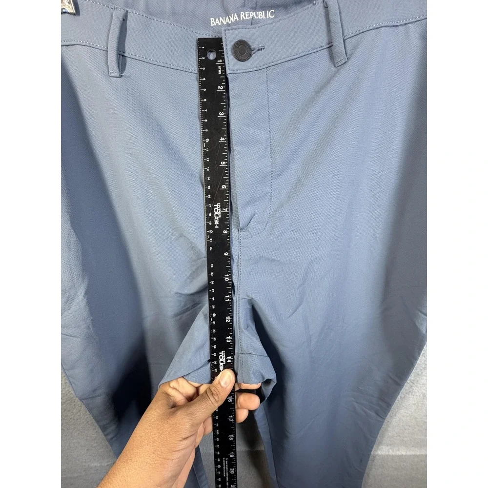 Banana Republic Pants Mens 40x32 Blue Microfiber Chino Straight Leg Casual